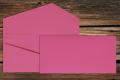 [164066154] Geschenkkarte DL 110x220 mm Fuchsia gerippt 220 g/qm